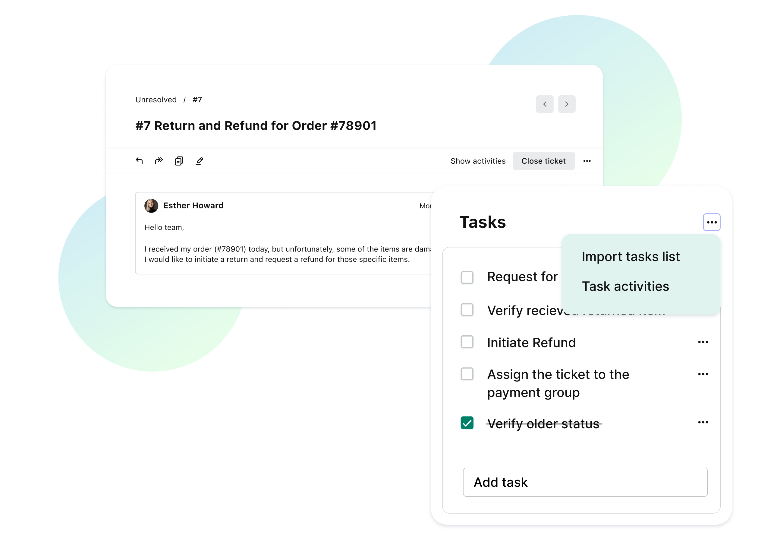 Create Tasks List