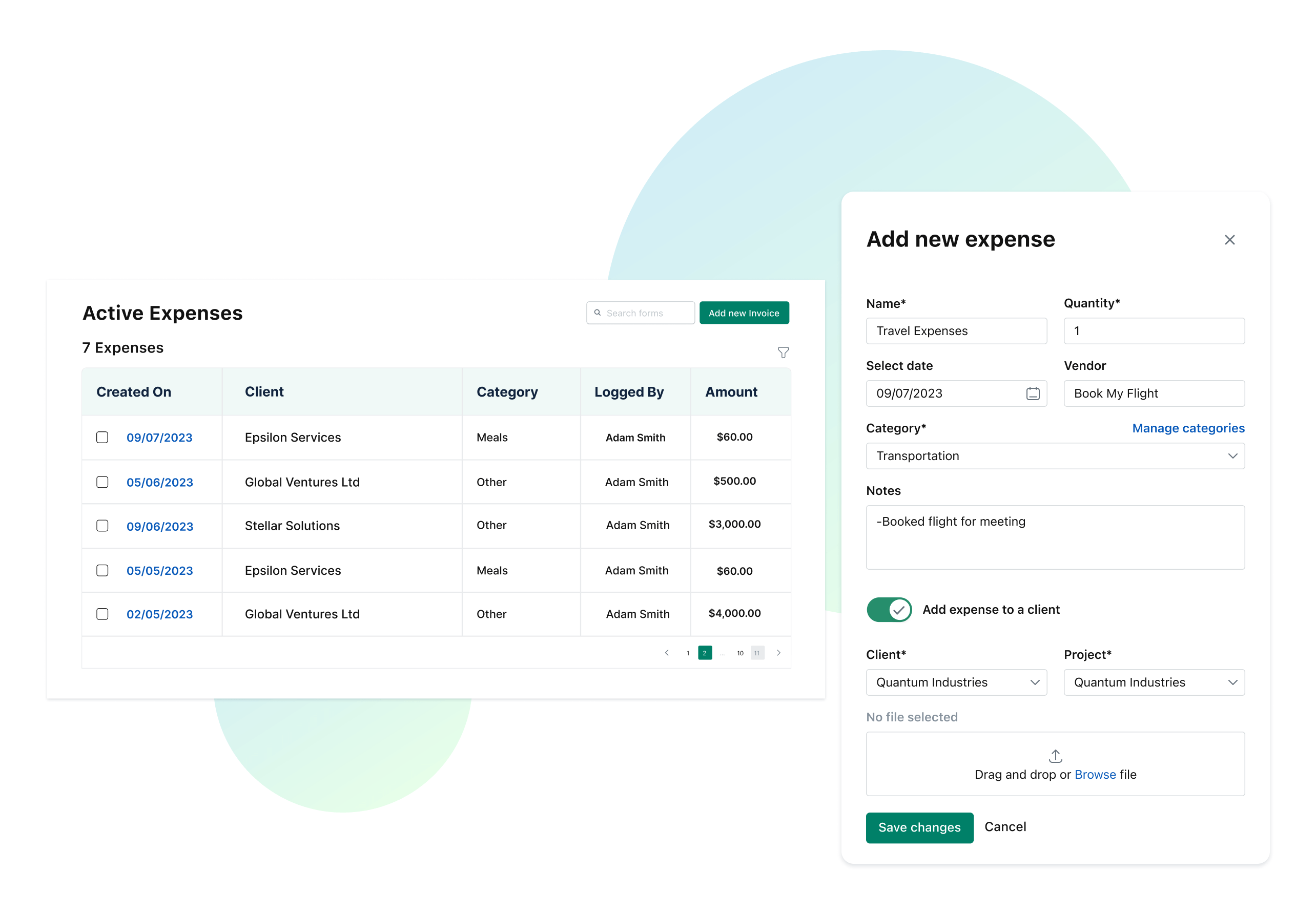 Expense Tracking