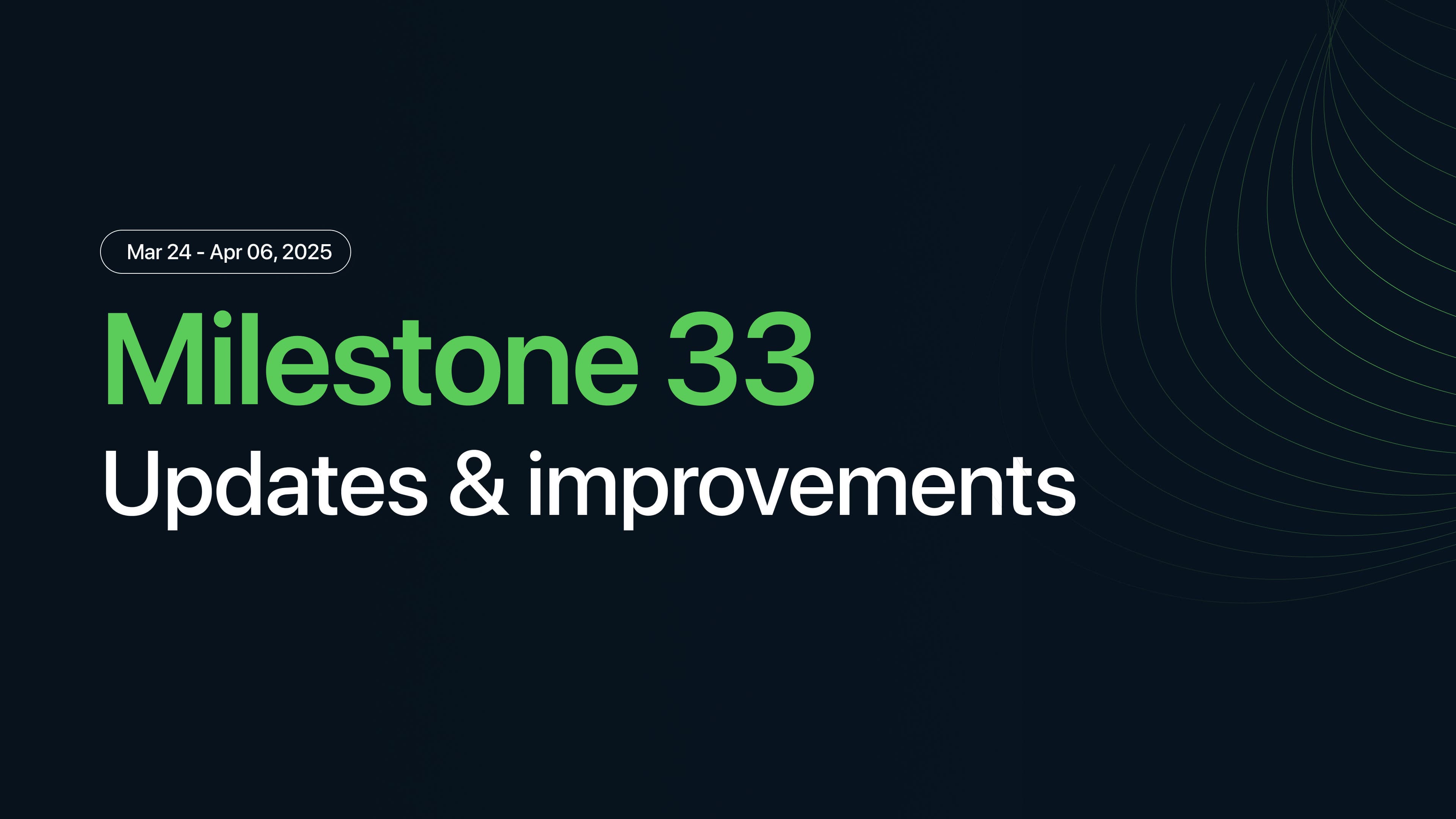 Milestone M33 - DB analysis, node version upgrade, team members export and more